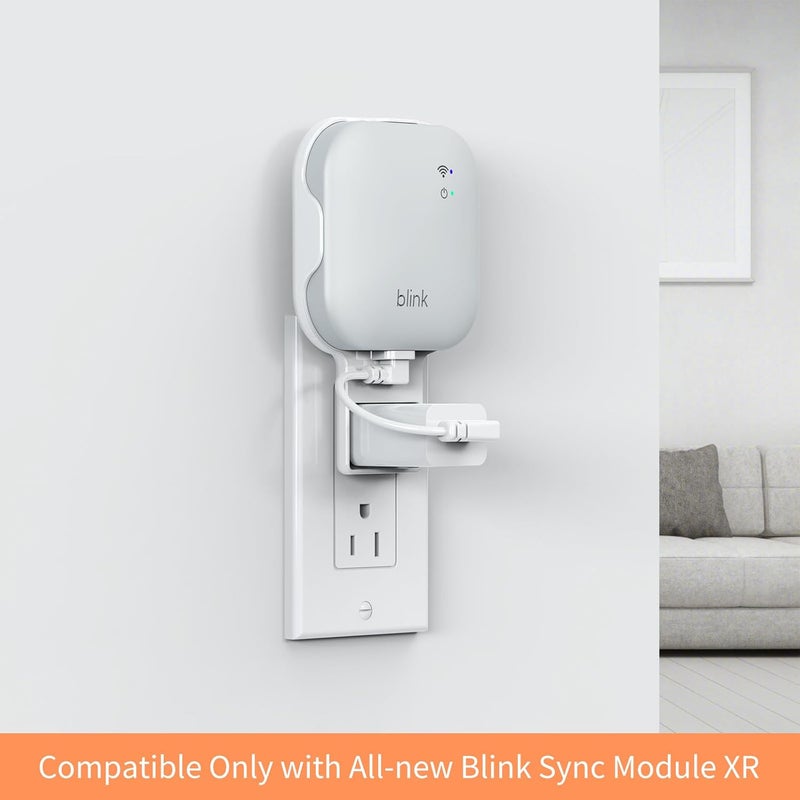 Mamerry Outlet Wall Mount for All-New Blink Sync Module XR, Save Space Bracket Holder for Blink Outdoor Indoor Home Security System, with Short USB-C Cable - Image 2
